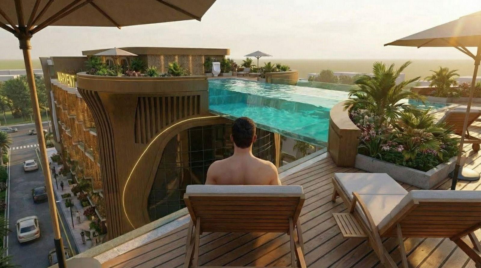 صورة 6 لـشاليه 37 م² بإطلالة على حمام السباحة | منتجع مارفينتو