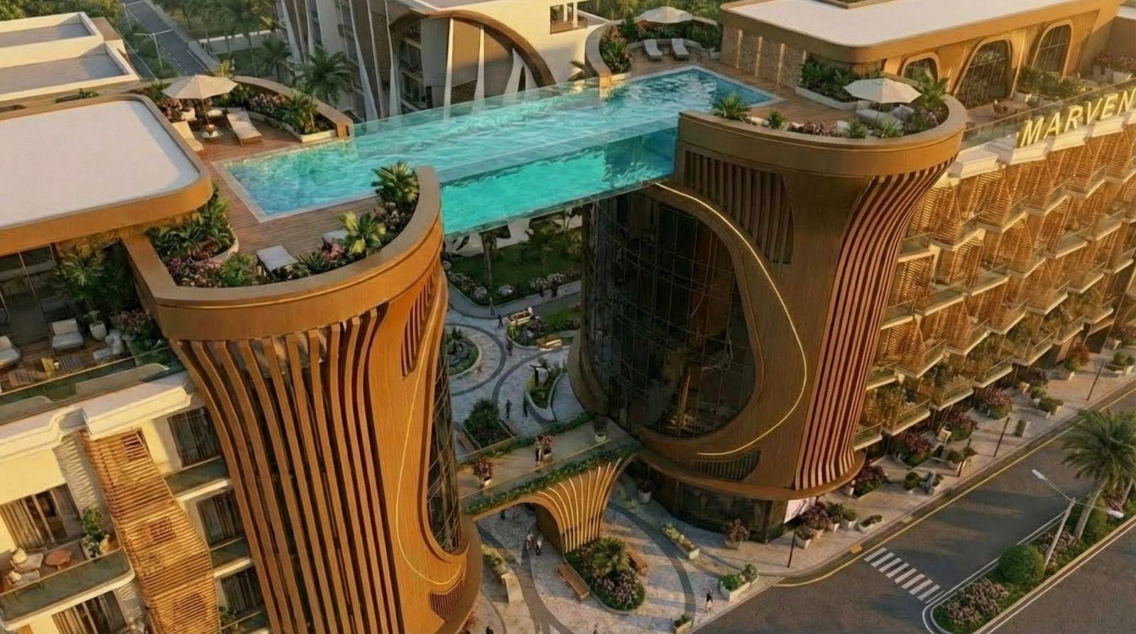 Photo 6 of Two-Bedroom Apartment with Garden & Street View | 88 m2 | Marvento Resort, Hurghada