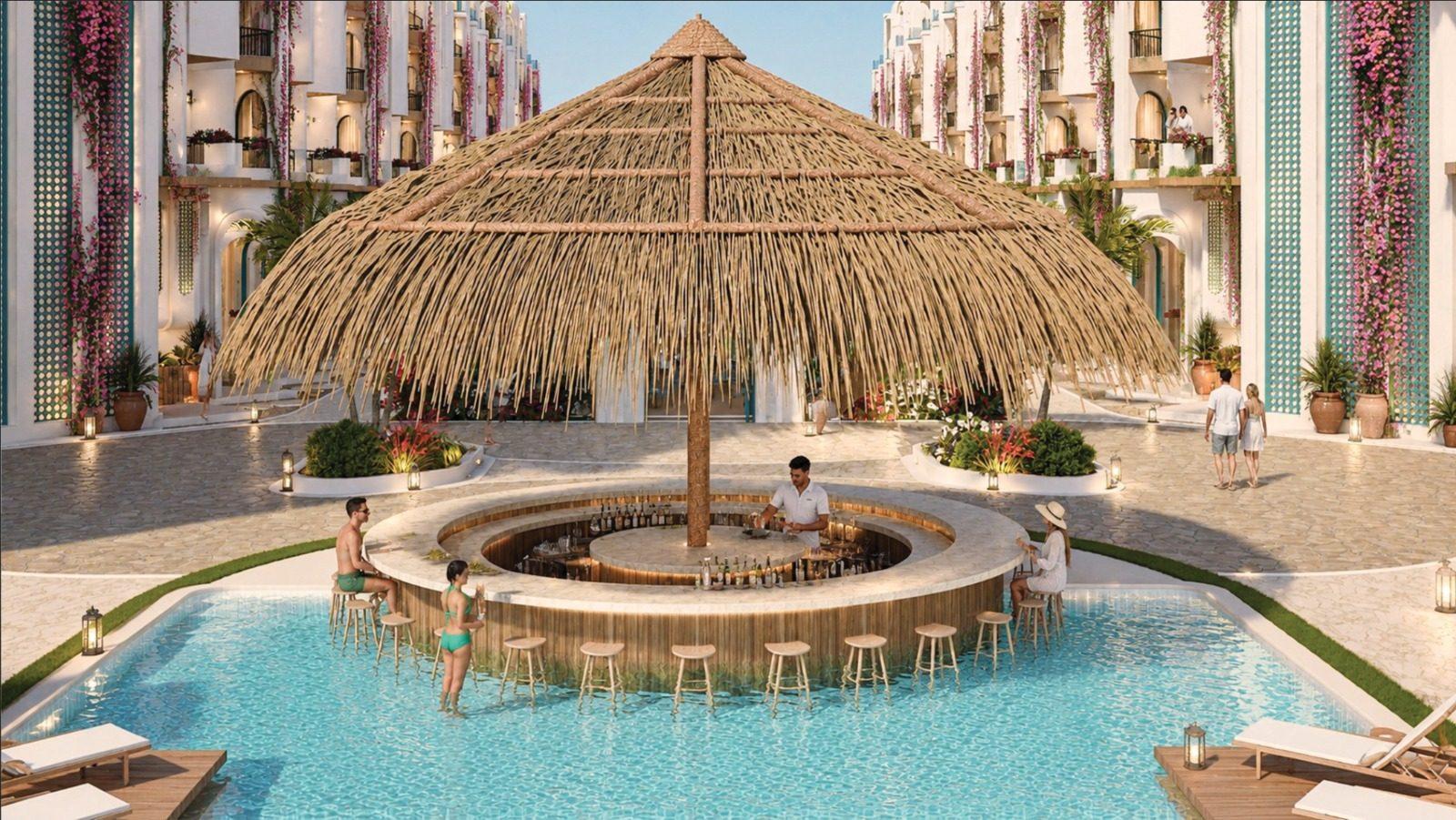 Photo 14 of Pool-Level Studio with Pool & Sea View | 45 m² | Athena Beach Resort, Al Ahyaa, Hurghada