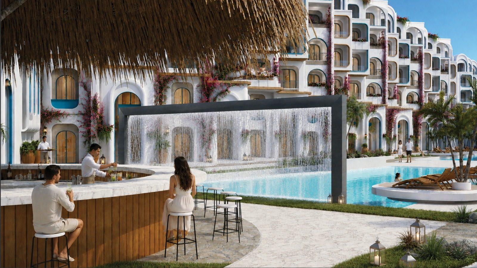 Photo 11 of Pool-Level One-Bedroom Apartment with Pool & Sea View | 76 m² | Athena Beach Resort, Al Ahyaa, Hurghada