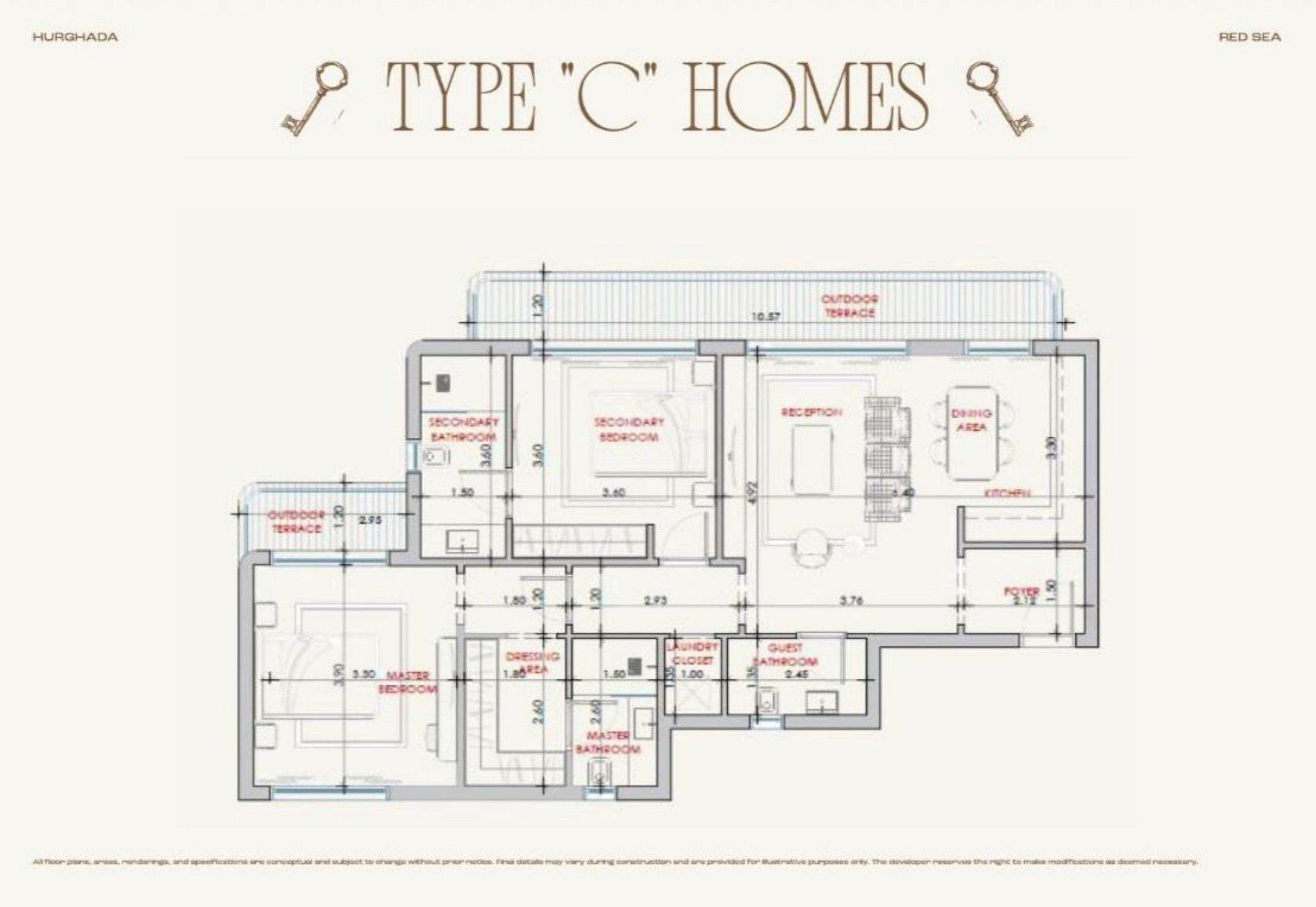 Photo 11 of 2-Bedroom First-Floor Apartment, 137 m² (Type C) – Tamaraya, South Hurghada