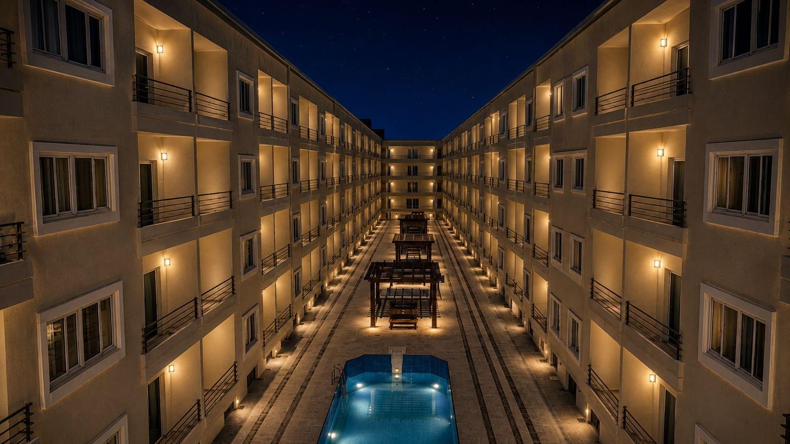 Photo 6 of 60 m² Top-Floor 1-Bedroom Apartment, Pool & Mamsha View – Grand Rock, El Mamsha, Hurghada