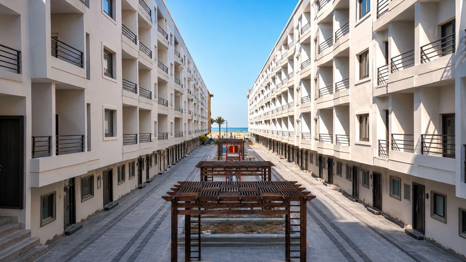 Photo 3 of 65 m² Second-Floor 1-Bedroom Apartment, Pool & Mamsha View – Grand Rock, Hurghada