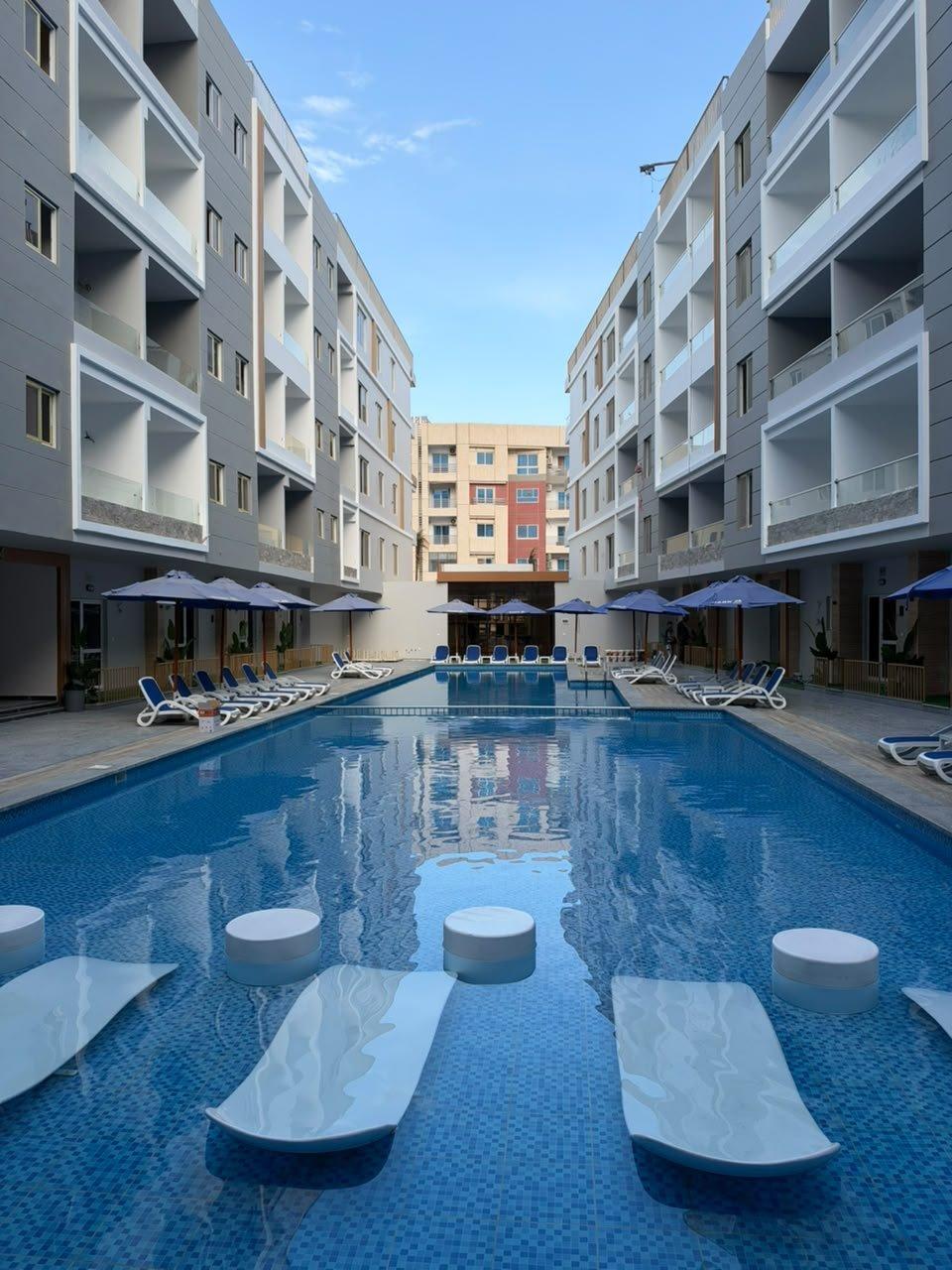 Photo 11 of Pool-Level 88 m² 2-Bedroom Apartment with Pool View in Mark Resort, Hurghada