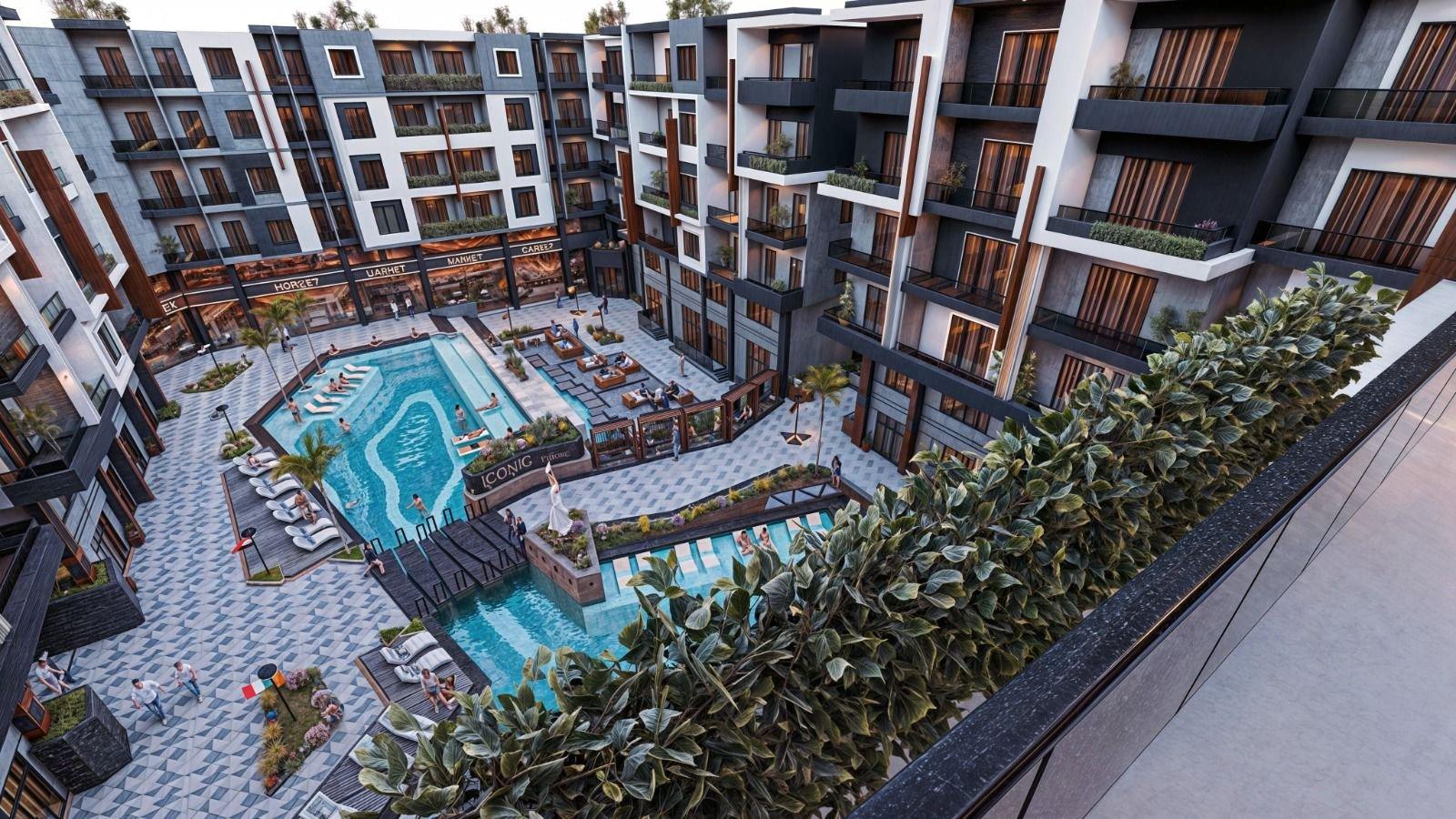 Photo 8 of 2-Bedroom Apartment, 75 m², Pool View, Third Floor – ICONIC Resort, Hurghada