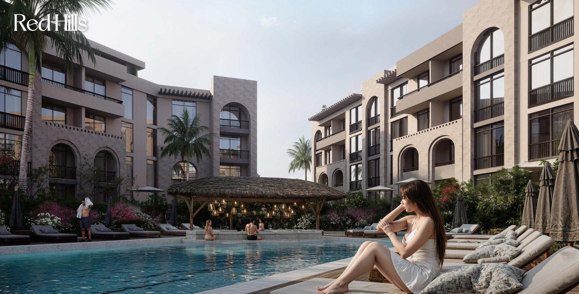 Photo 12 of 120 m² 2-Bedroom Apartment, First Floor, Landscape View, Terra, Red Hills Sahl Hasheesh