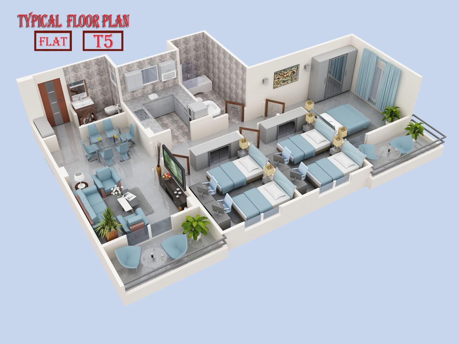 Luxury Three-Bedroom Apartment in the Intercontinental District, Hurghada