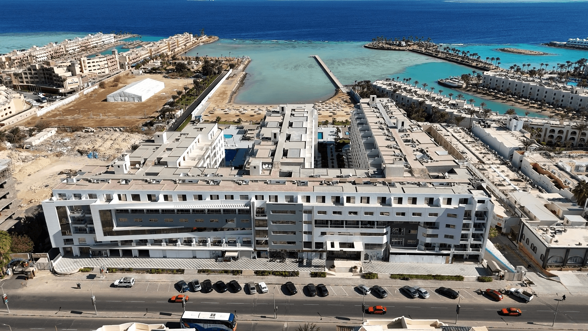 استوديو بإطلالة رائعة على حمام السباحة في منتجع سكانديك الغردقة