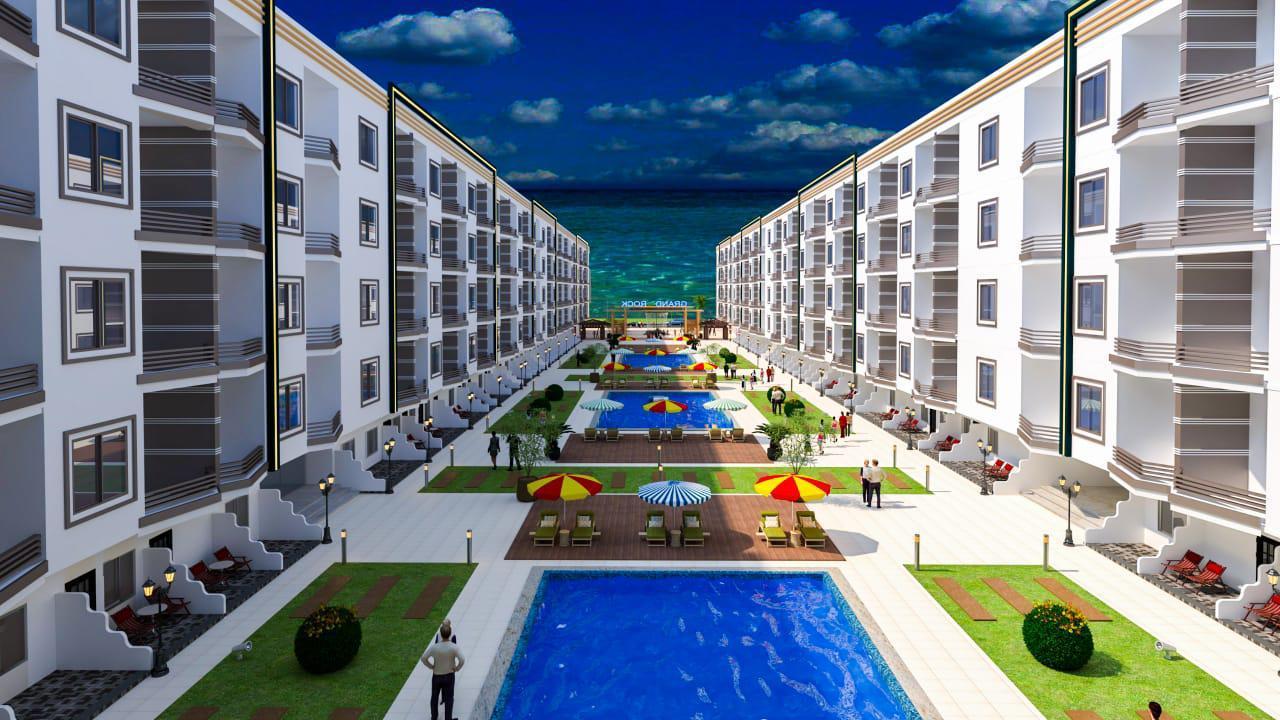 Excellent Sea View One-Bedroom Apartment in the Grand Rock Resort, El Mamsha, Hurghada, Red Sea