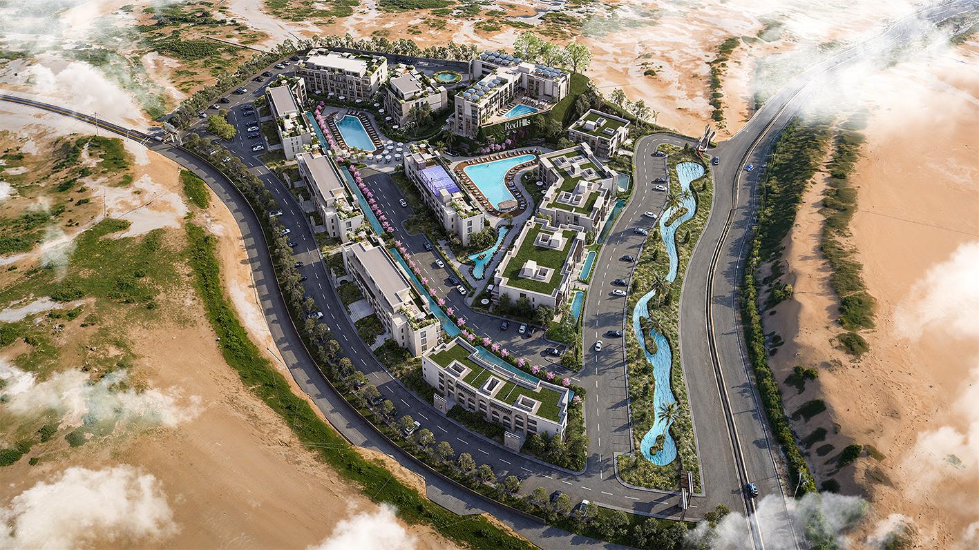 Red Hills by ENZA | 1-Bed + 84m² Private Garden | Pool View | 2nd Floor | Topaz Building
