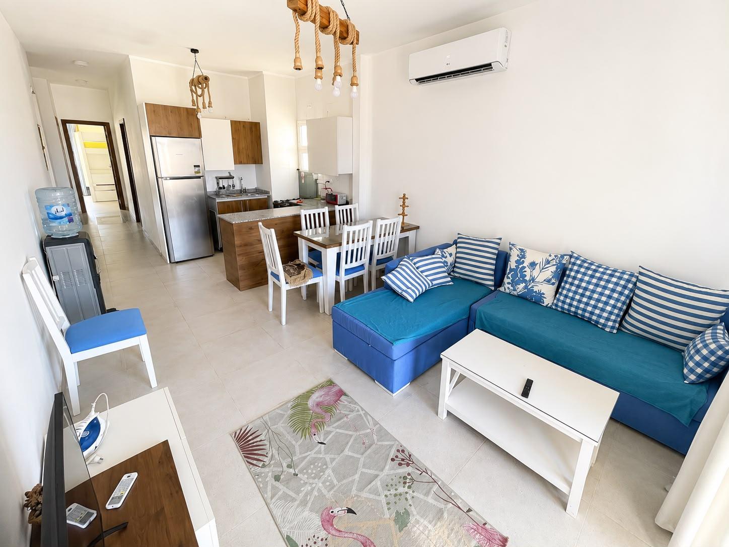 Fully Air-Conditioned 2-Bedroom Chalet with Open Kitchen, Amwaj, Sidi Abdel Rahman