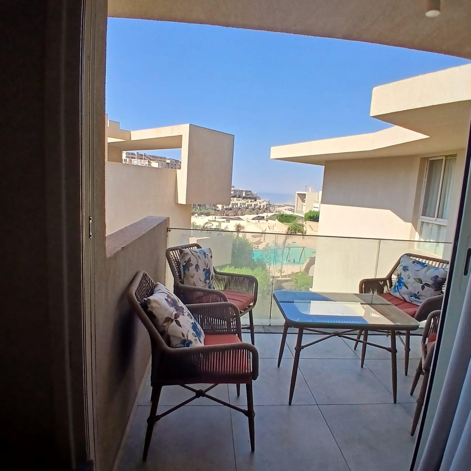 3-Bedroom Chalet with Pool and Lagoon View, IL Monte Galala, Ain Sokhna