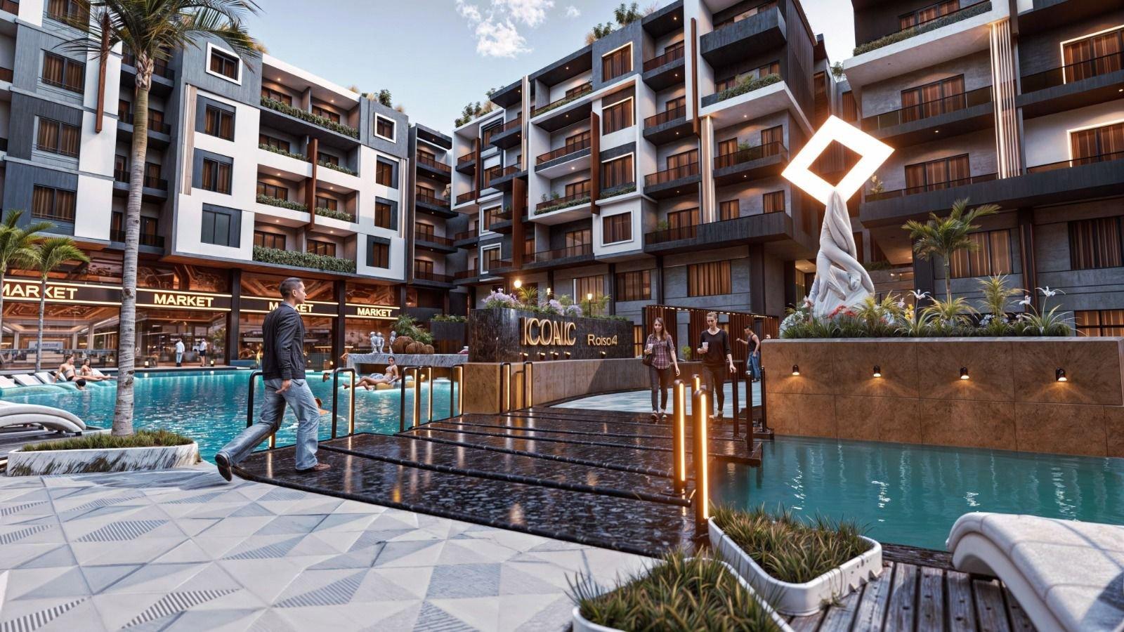2-Bedroom Apartment, 75 m², Pool View, Third Floor – ICONIC Resort, Hurghada