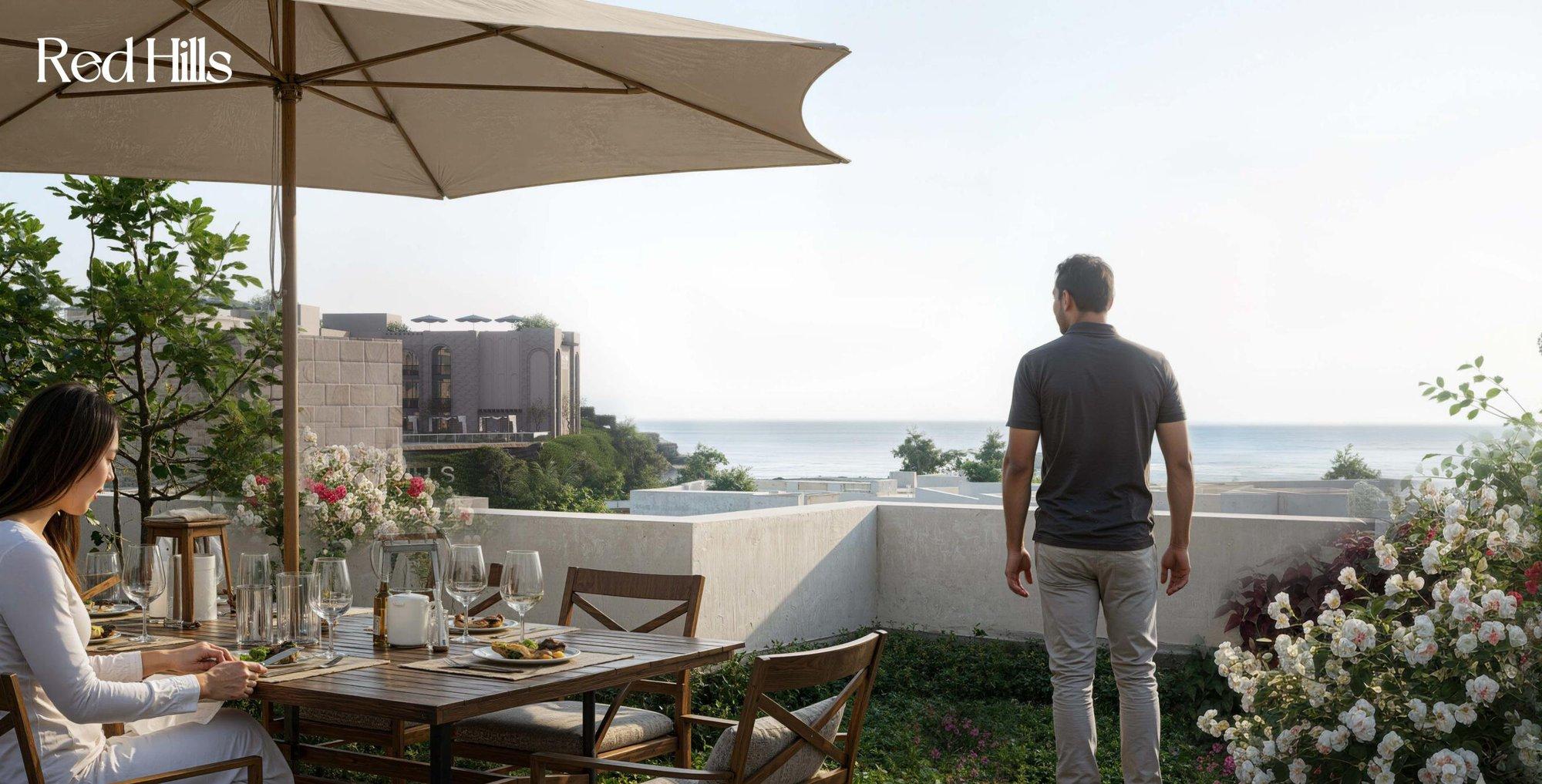 استوديو 56 م² دور ثاني، إطلالة جزئية على البحر، تيرا، ريد هيلز سهل حشيش