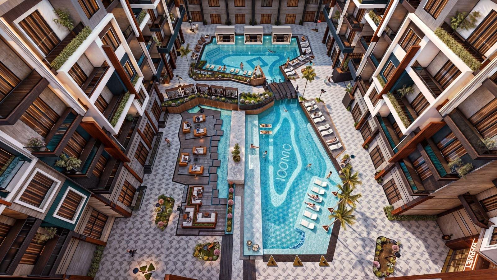 Photo 6 of 2-Bedroom Apartment, 105 m², Street View, Second Floor – ICONIC Resort, Hurghada