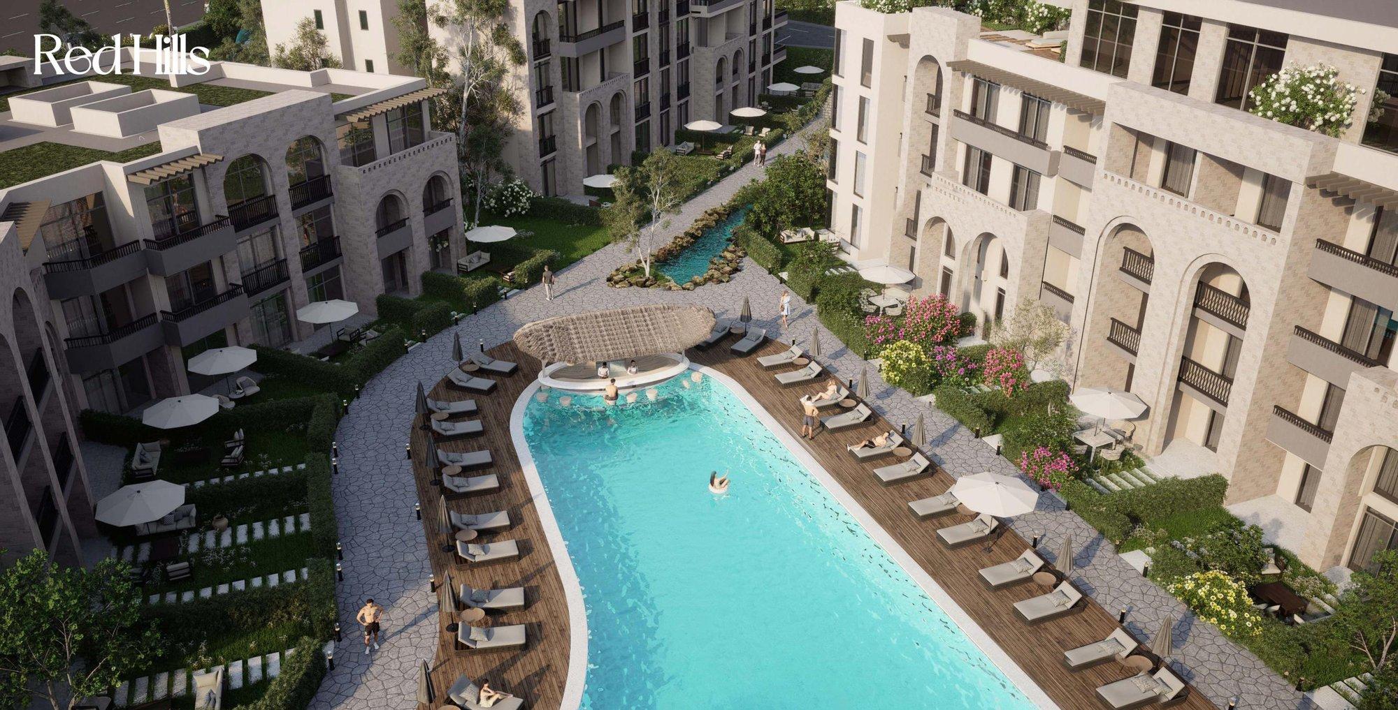 Photo 11 of 60 m² Studio, Second Floor, Pool & Sea View, Solis, Red Hills Sahl Hasheesh