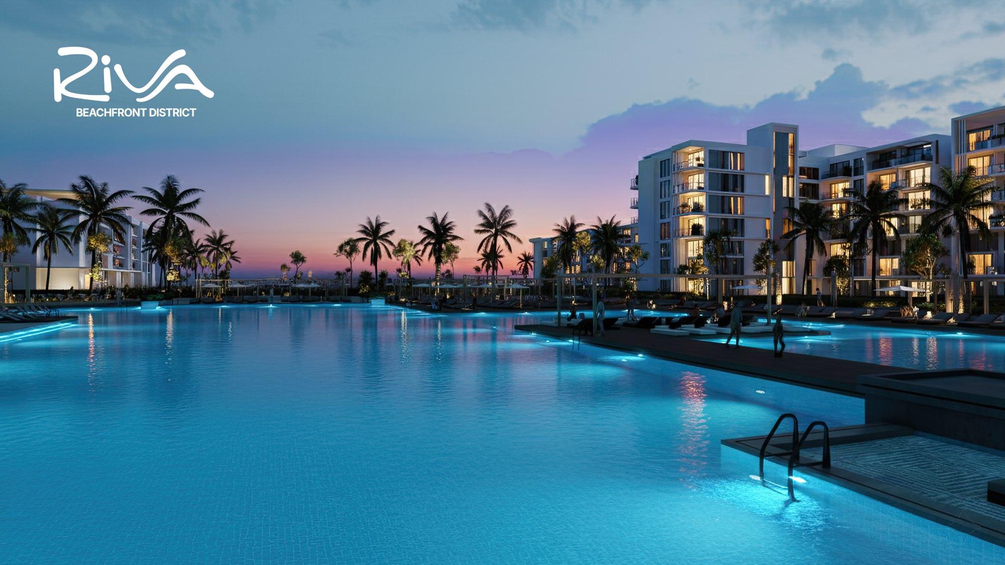 Foto 10 von 125 m² Strandapartment mit 2 Schlafzimmern im Riva Beachfront District, Hurghada