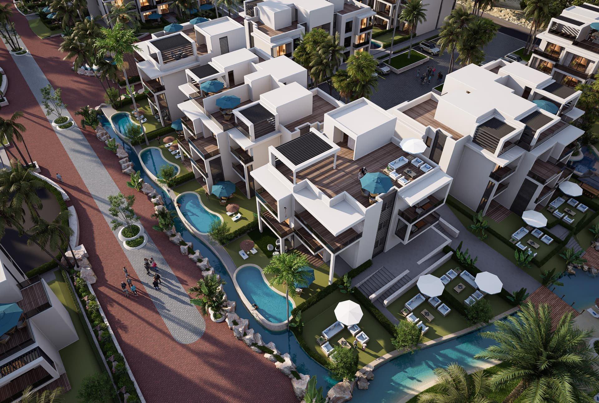 2-Bedroom Ground-Floor Apartment, 105 m² + 33 m² Garden – ONE7 Residence, Hurghada